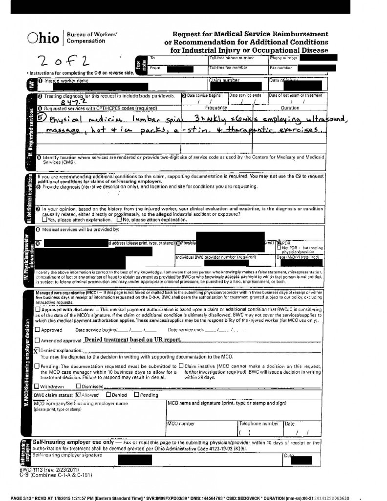 Medical reimbursement page 2